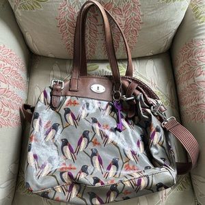 Fossil waterproof tote bag